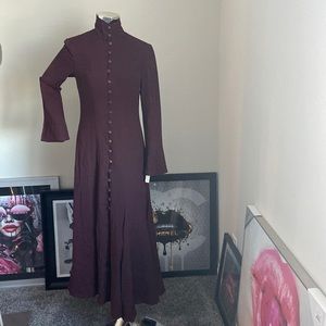 Cynthia Rowley Neiman Marcus Victorian Style High Neck Dress